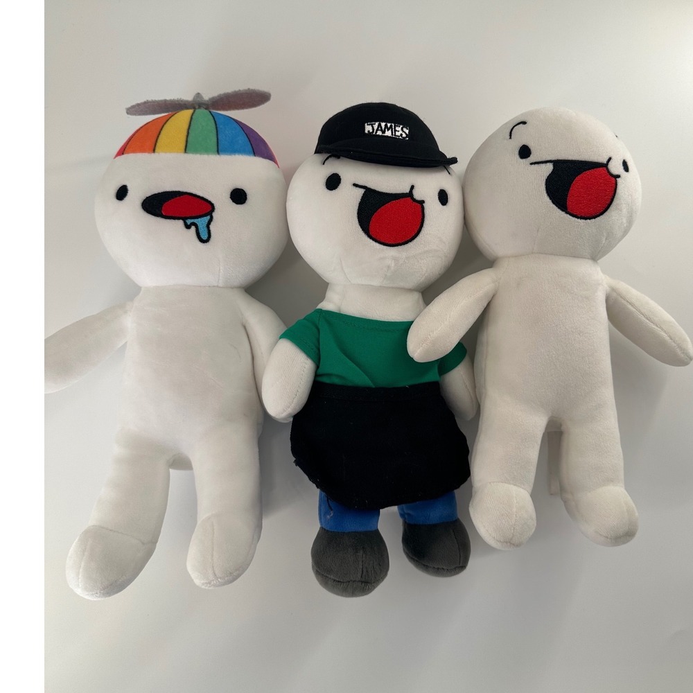 TheOdd1sOut Plush Toy Lot of 3 James Subway Propeller Hat UCC Distributing 9"